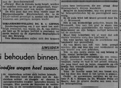 Haarlems Dagblad 2 december 1938